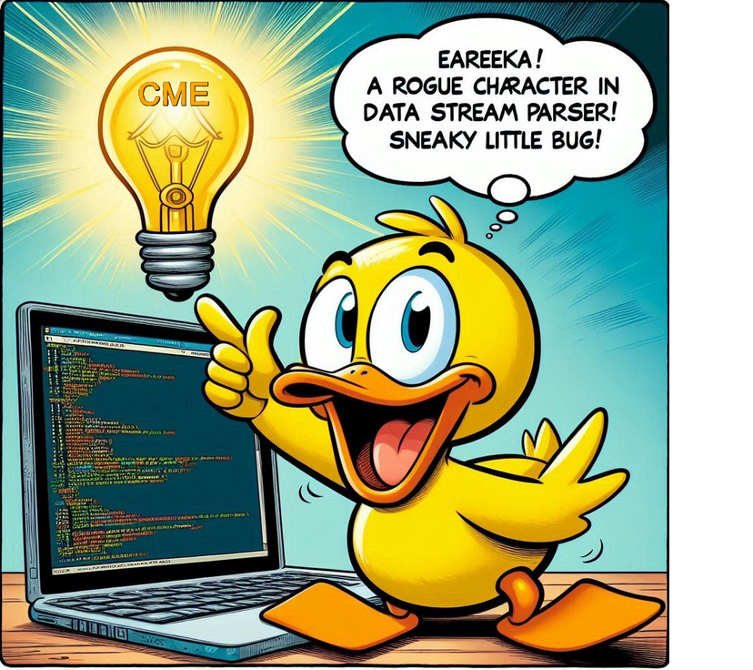 CME Duck having an idea
